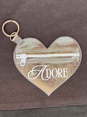 Cute ADORE Heart Keychain/ Bag Charm
